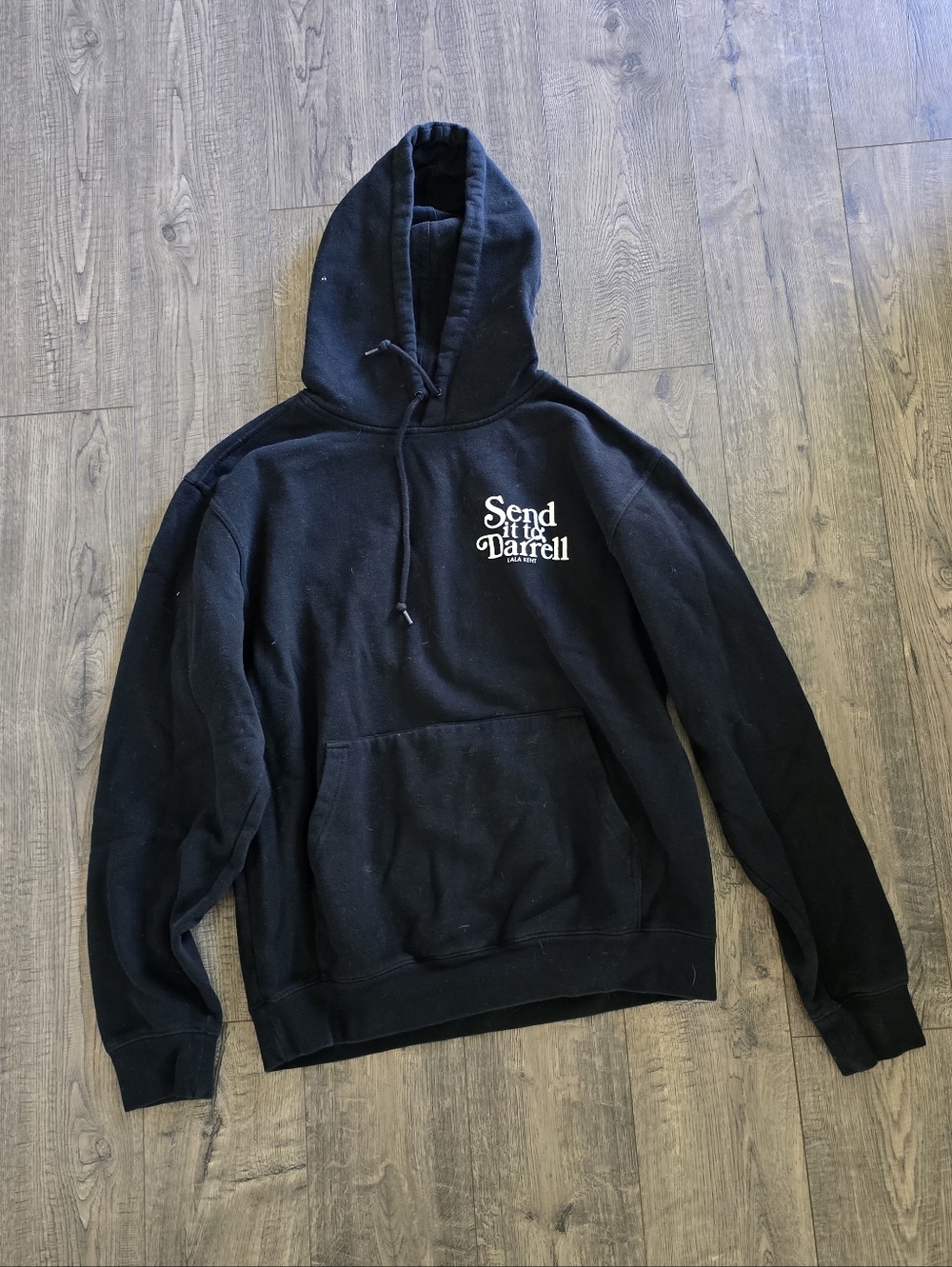 Send It To Darrell Black Pullover Hoodie